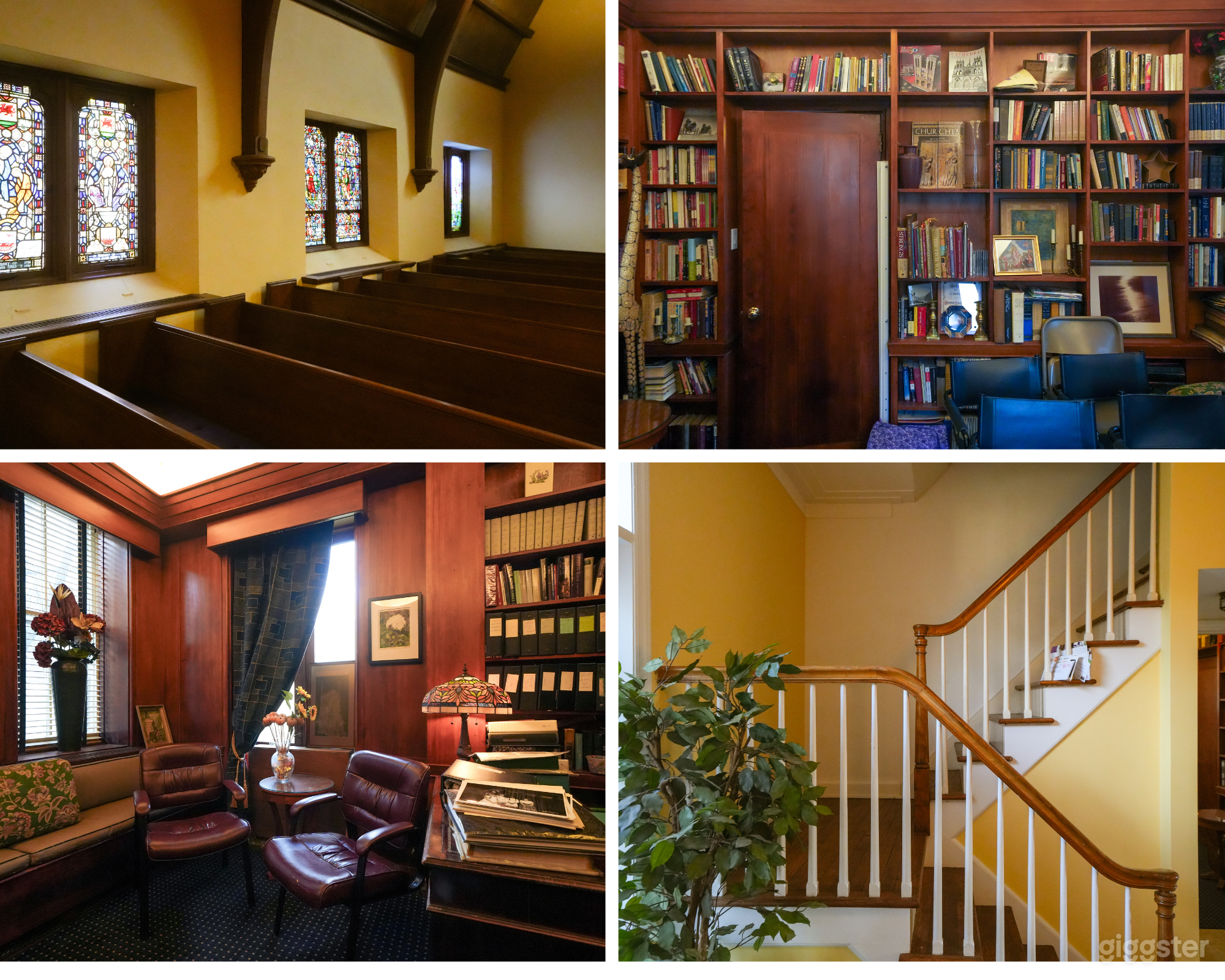 Warm-Toned Hall with Office and Meeting Space Photo 1