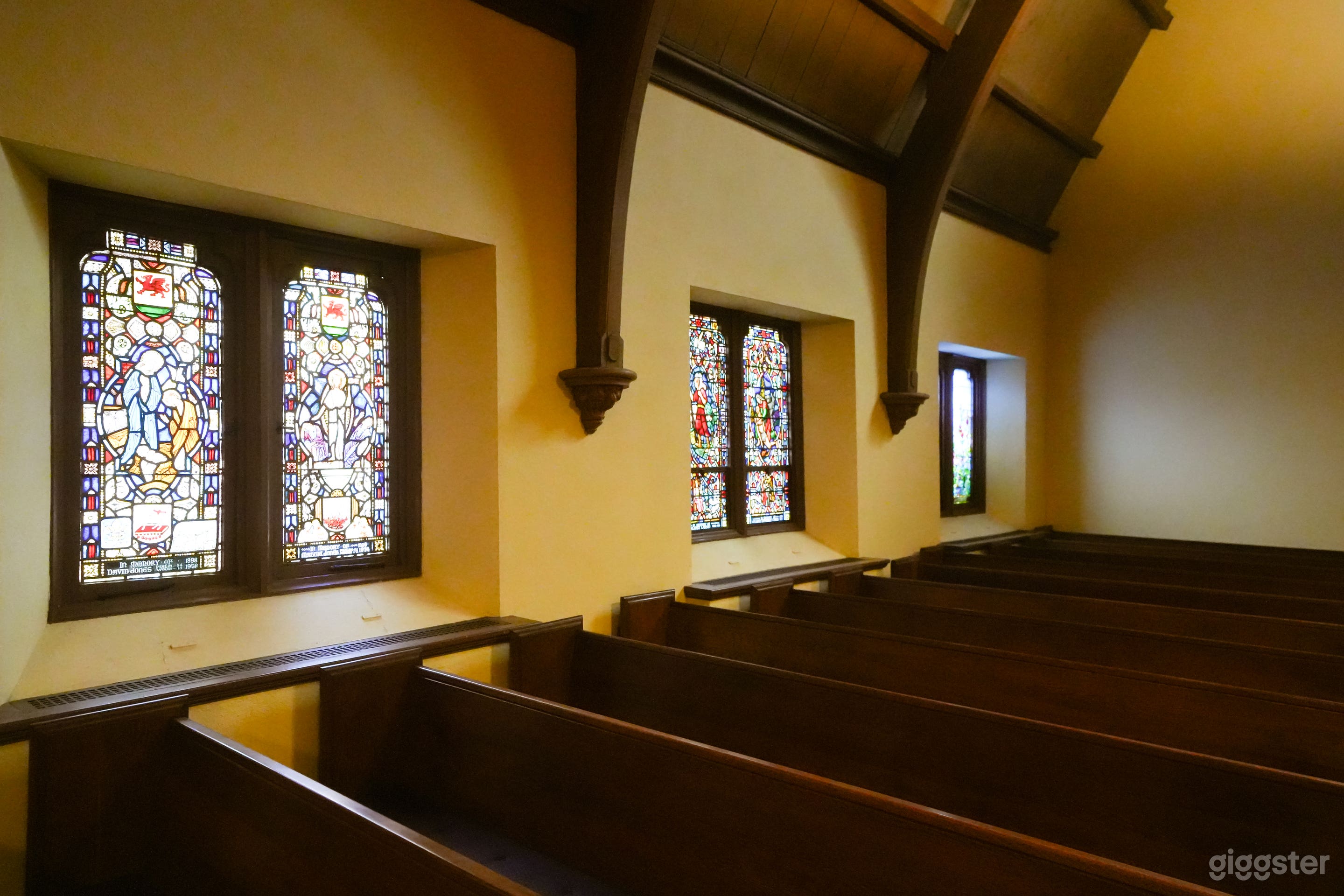 Warm-Toned Hall with Office and Meeting Space Photo 2