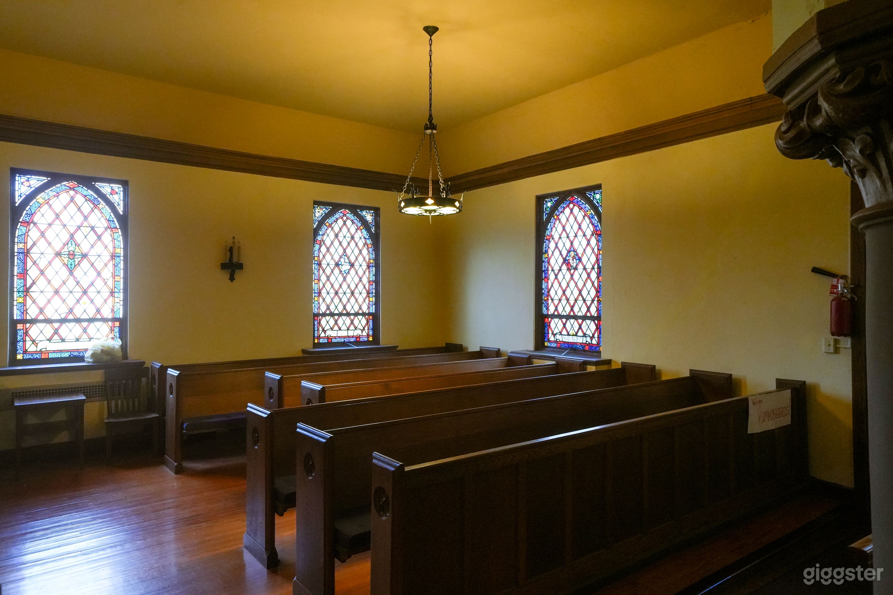 Warm-Toned Hall with Office and Meeting Space Photo 4