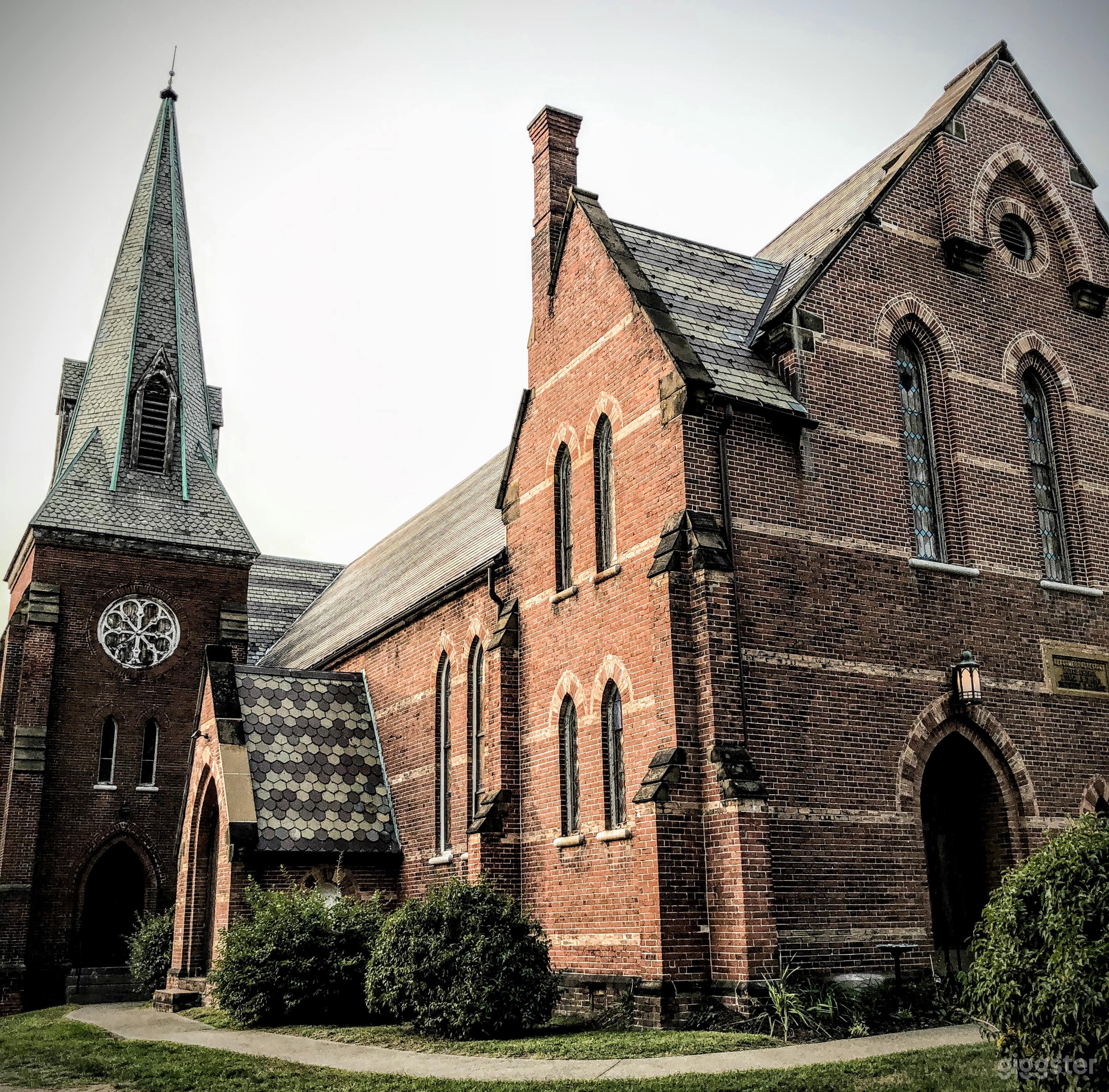 Historic church close to train in downtown Beacon  Photo 1