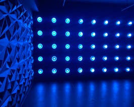  Blackout Video Photo Studio
Blue lights  