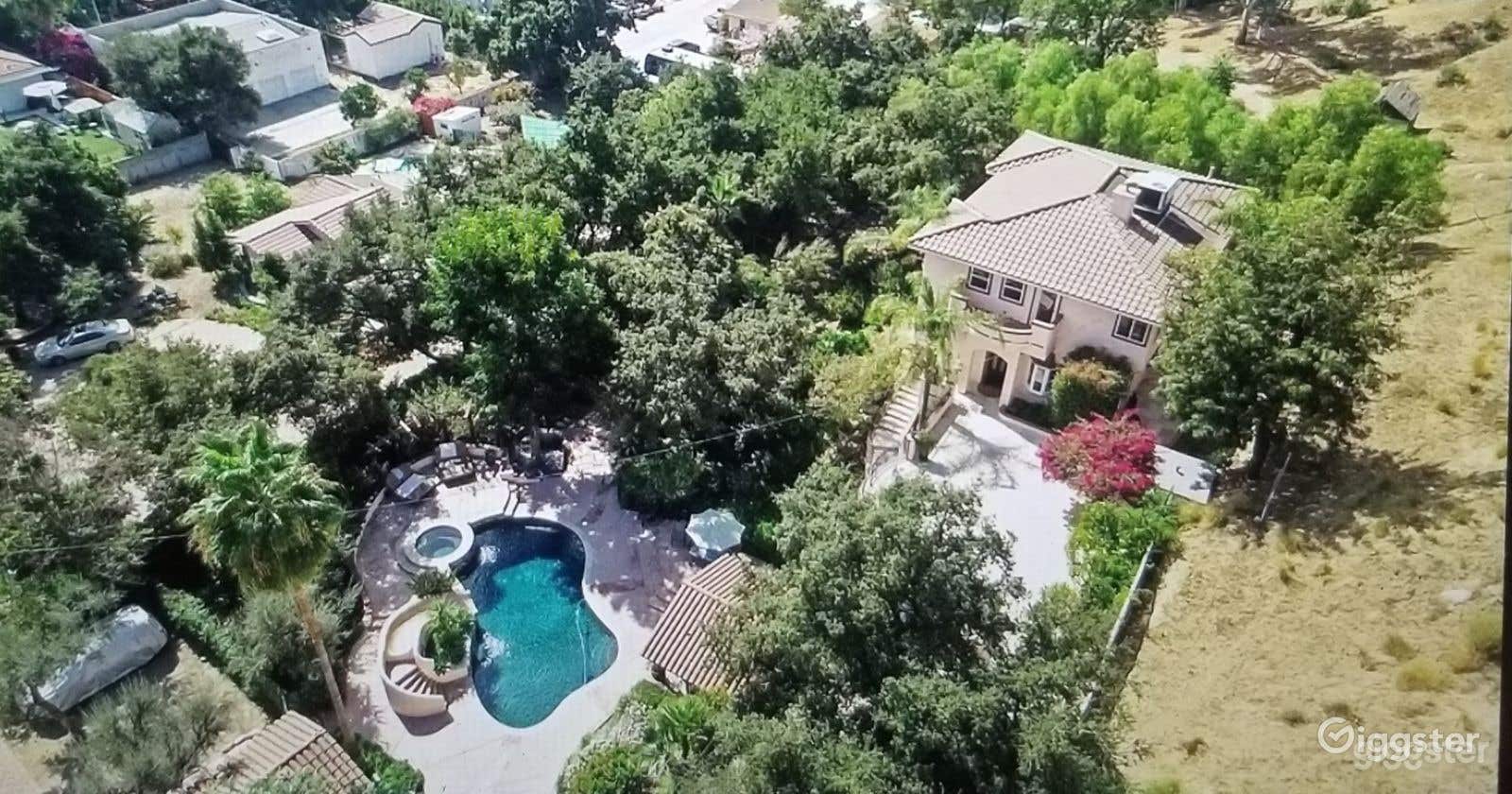 Pool at Mediterranean Villa Photo 4