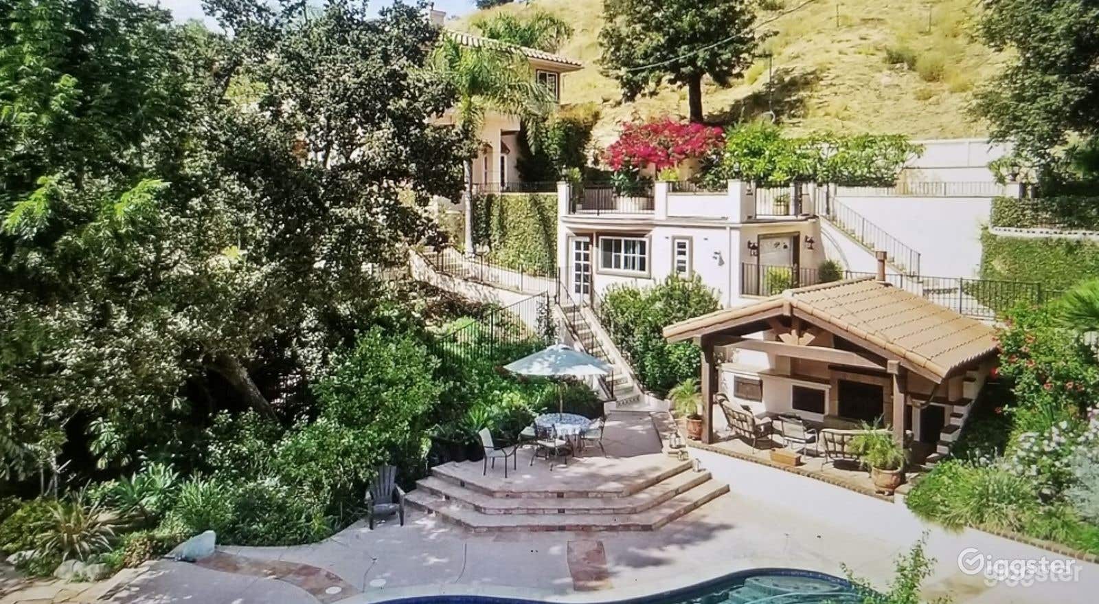 Pool at Mediterranean Villa Photo 3