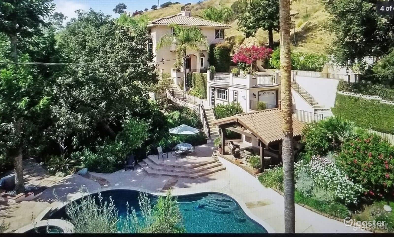 Pool at Mediterranean Villa Photo 2