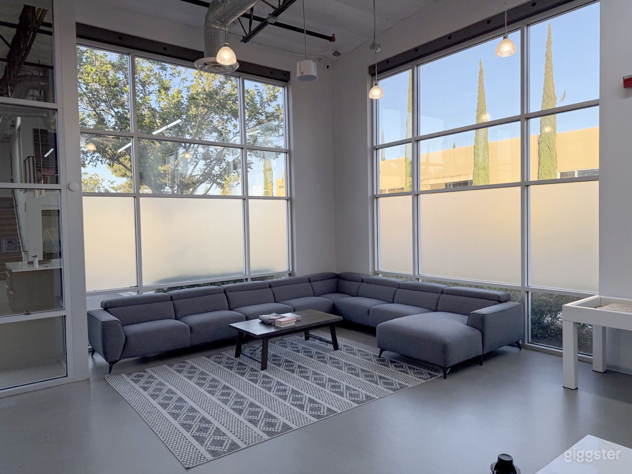 Seating area with lots of natural light