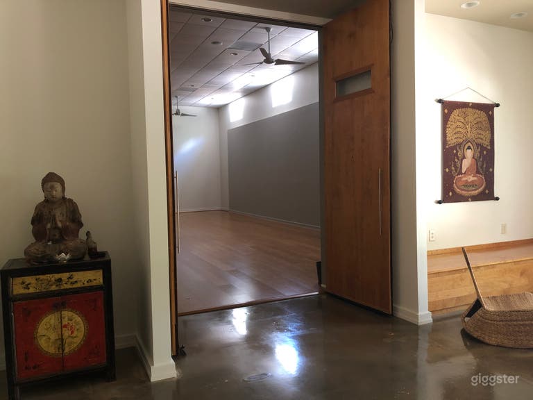  Threshold into the studio. 