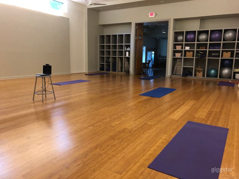  Back view of studio A with cubbies. 