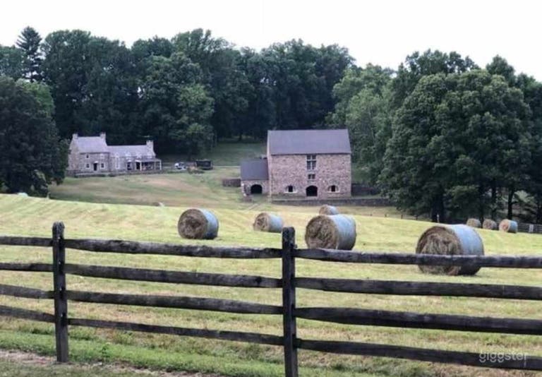  Historic Horse Farm Stone House Barn & Springhouse 