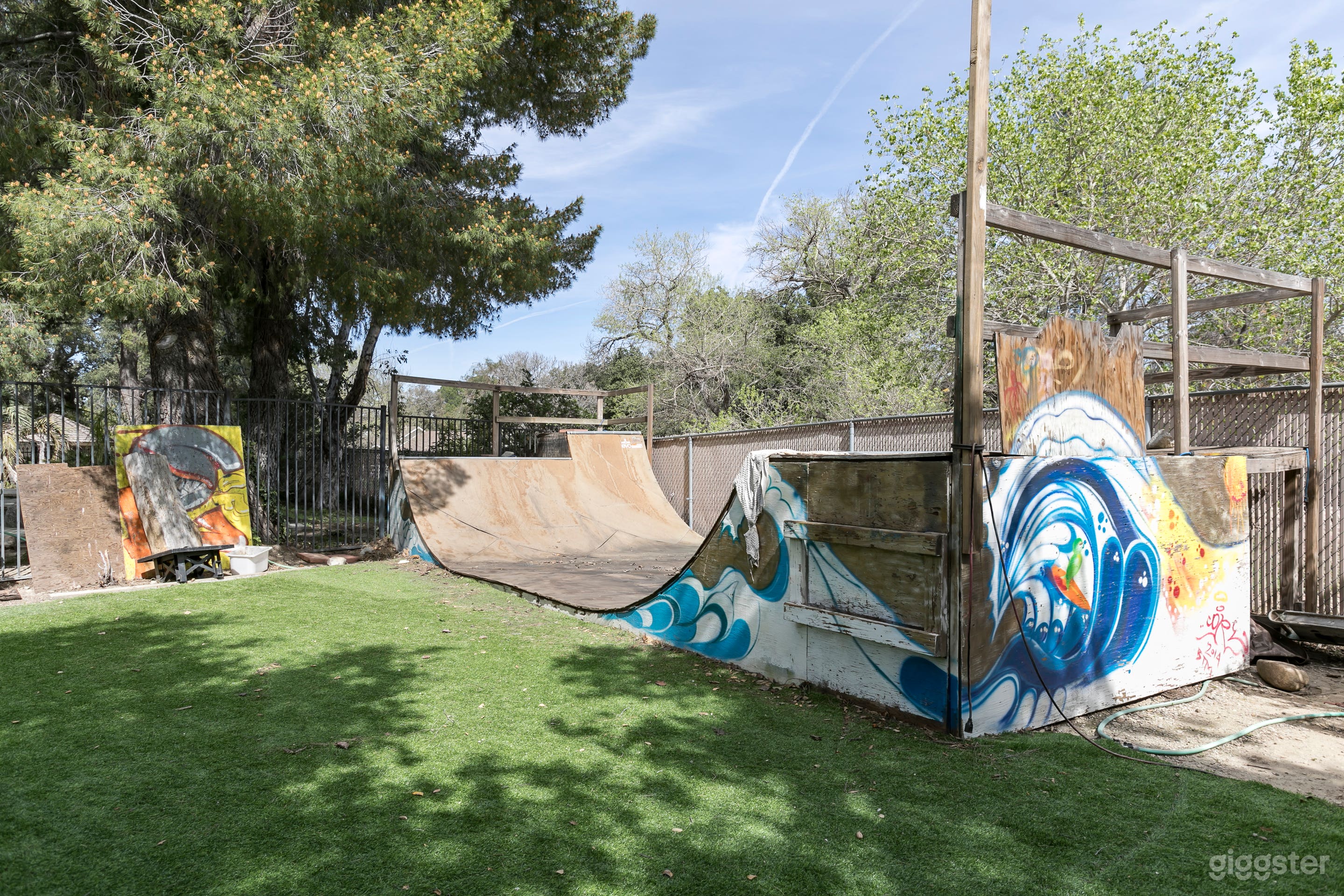 English Tudor Style With Skateboard Ramp In Yard Photo 2