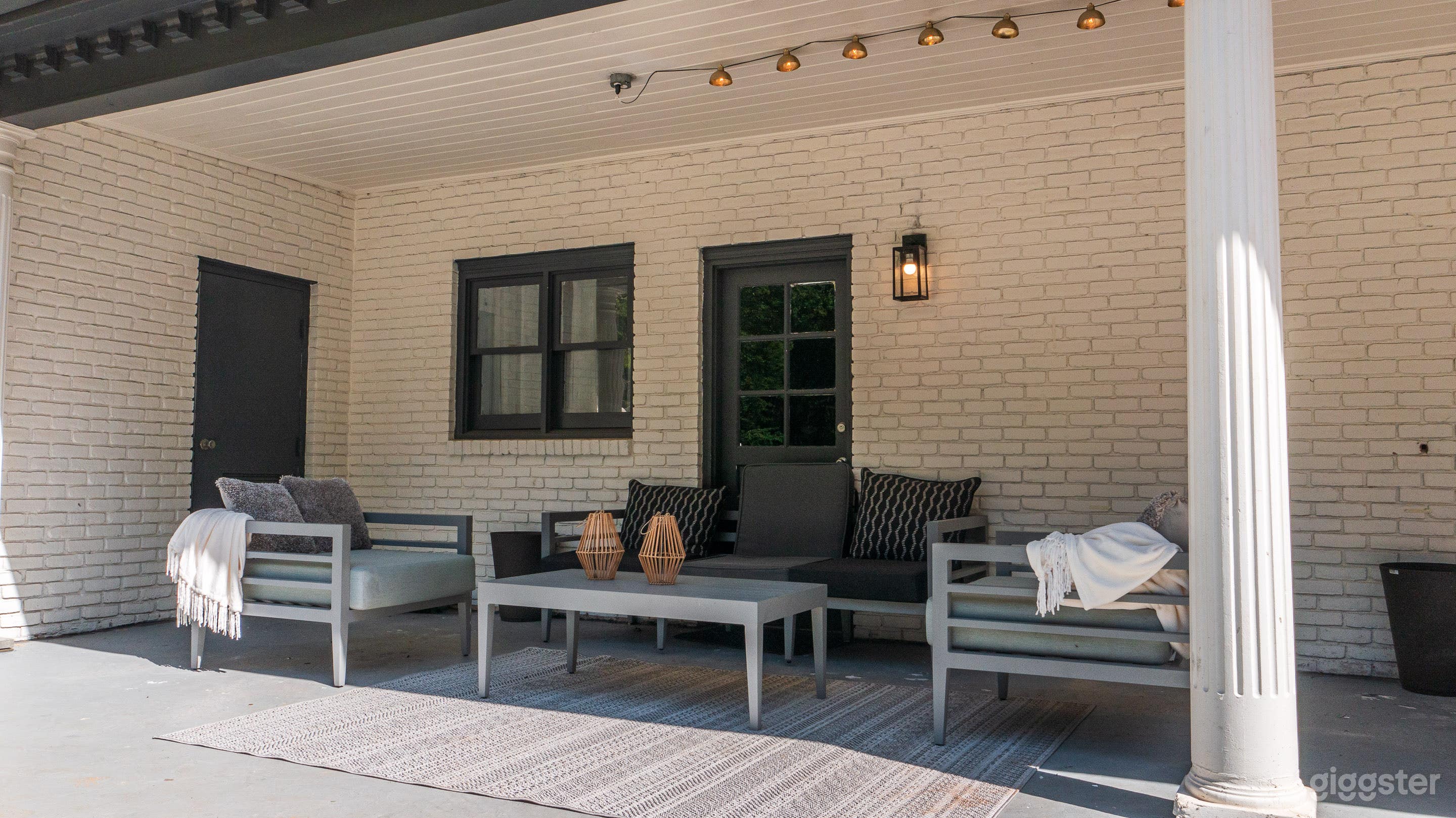 Seasonal outdoor furniture.