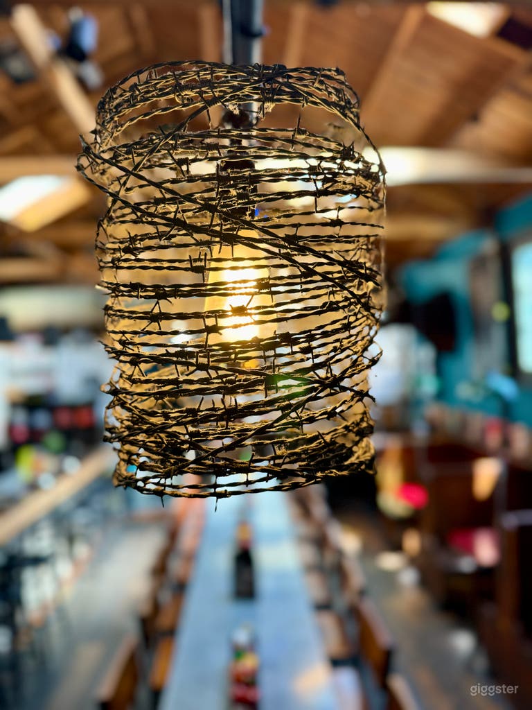  Custom barbed wire drop lights 