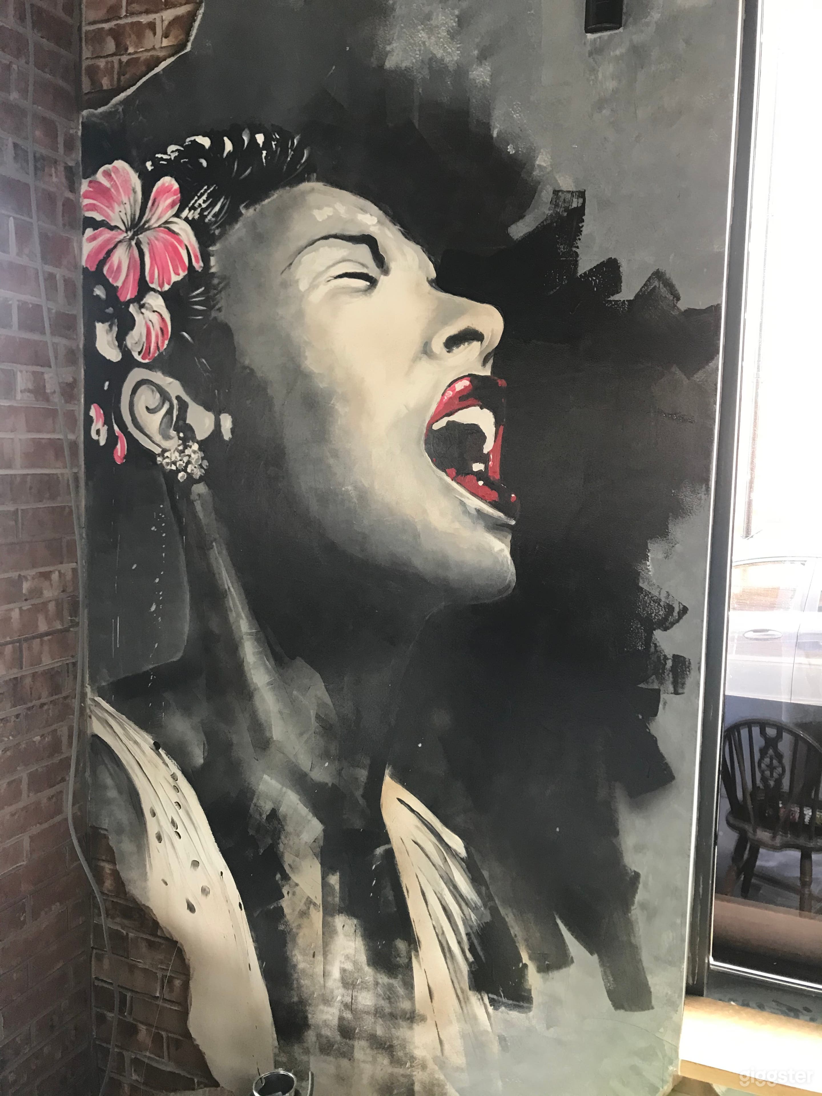 Billie Holiday Graffiti by local artist
