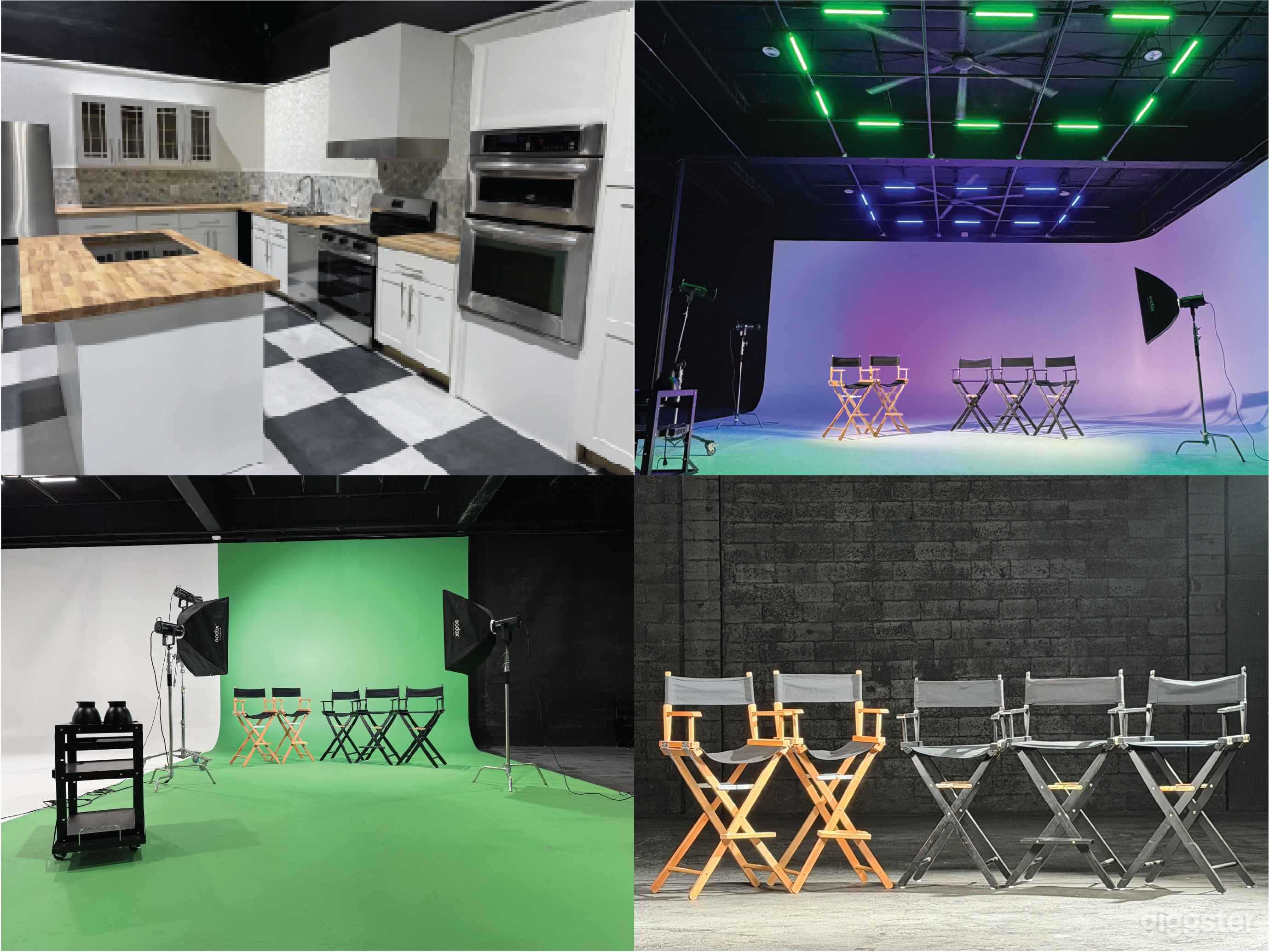 24/7 XXXL Space White Cyc & Green Cyc, Kitchen, HMU, VIP Photo 1