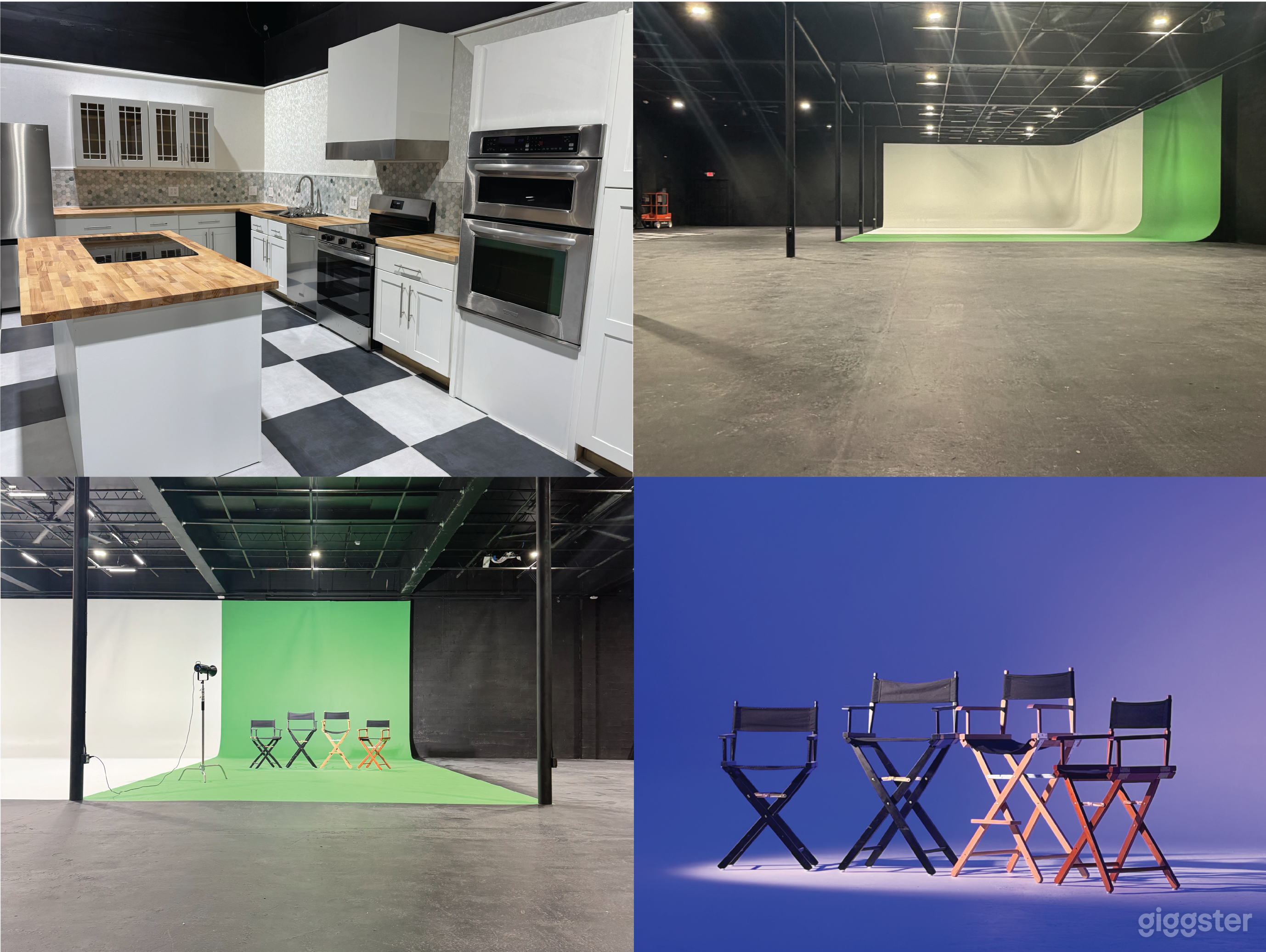 24/7 XXXL Space White Cyc & Green Cyc, Kitchen, HMU, VIP Photo 1