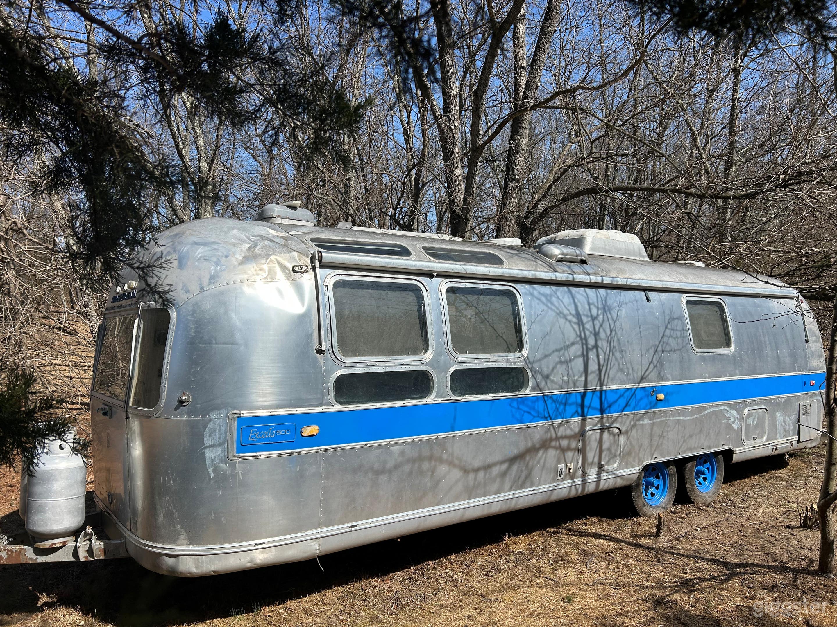 Vintage Airstream in the Woods Photo 3