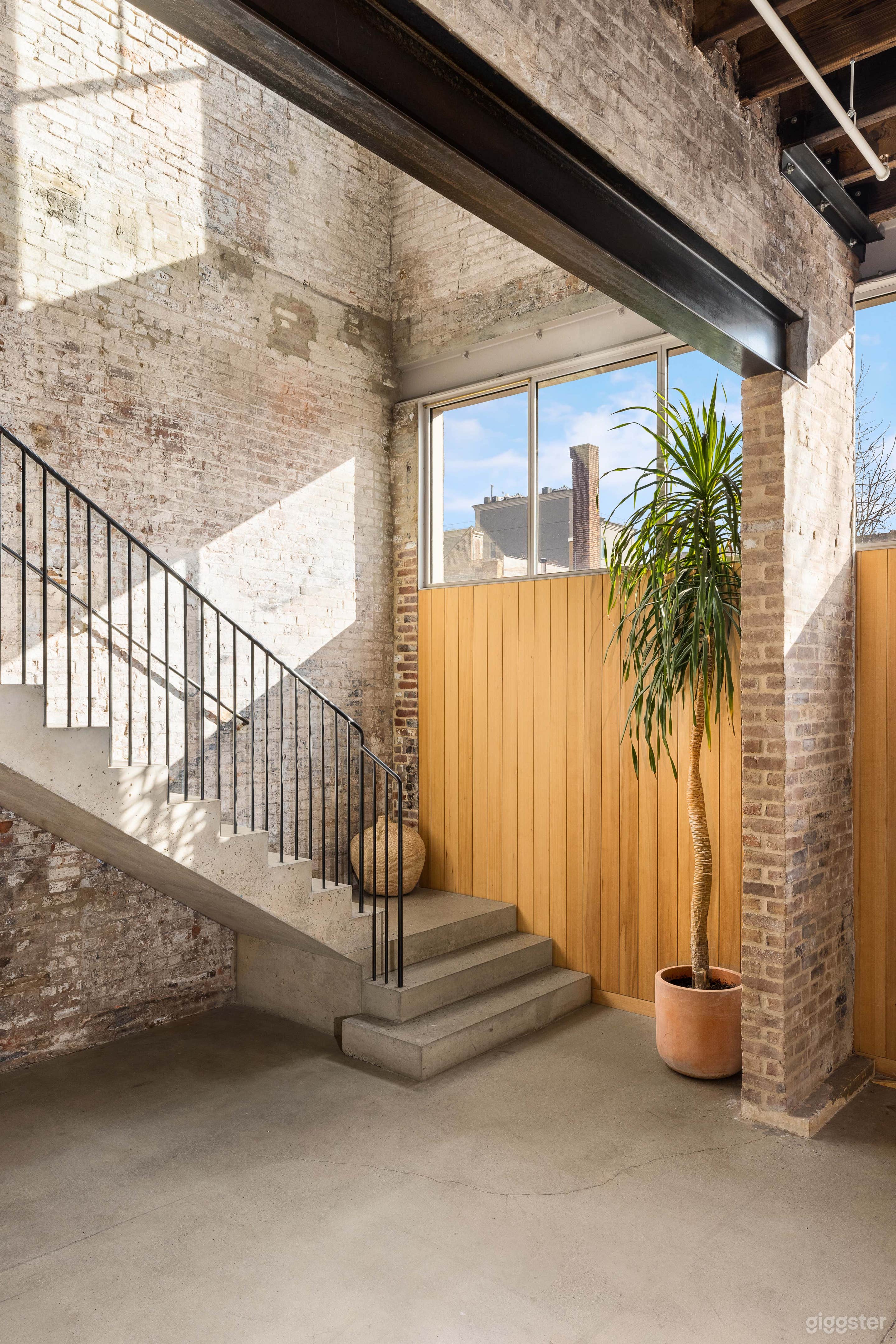 Entryway and staircase to second level 