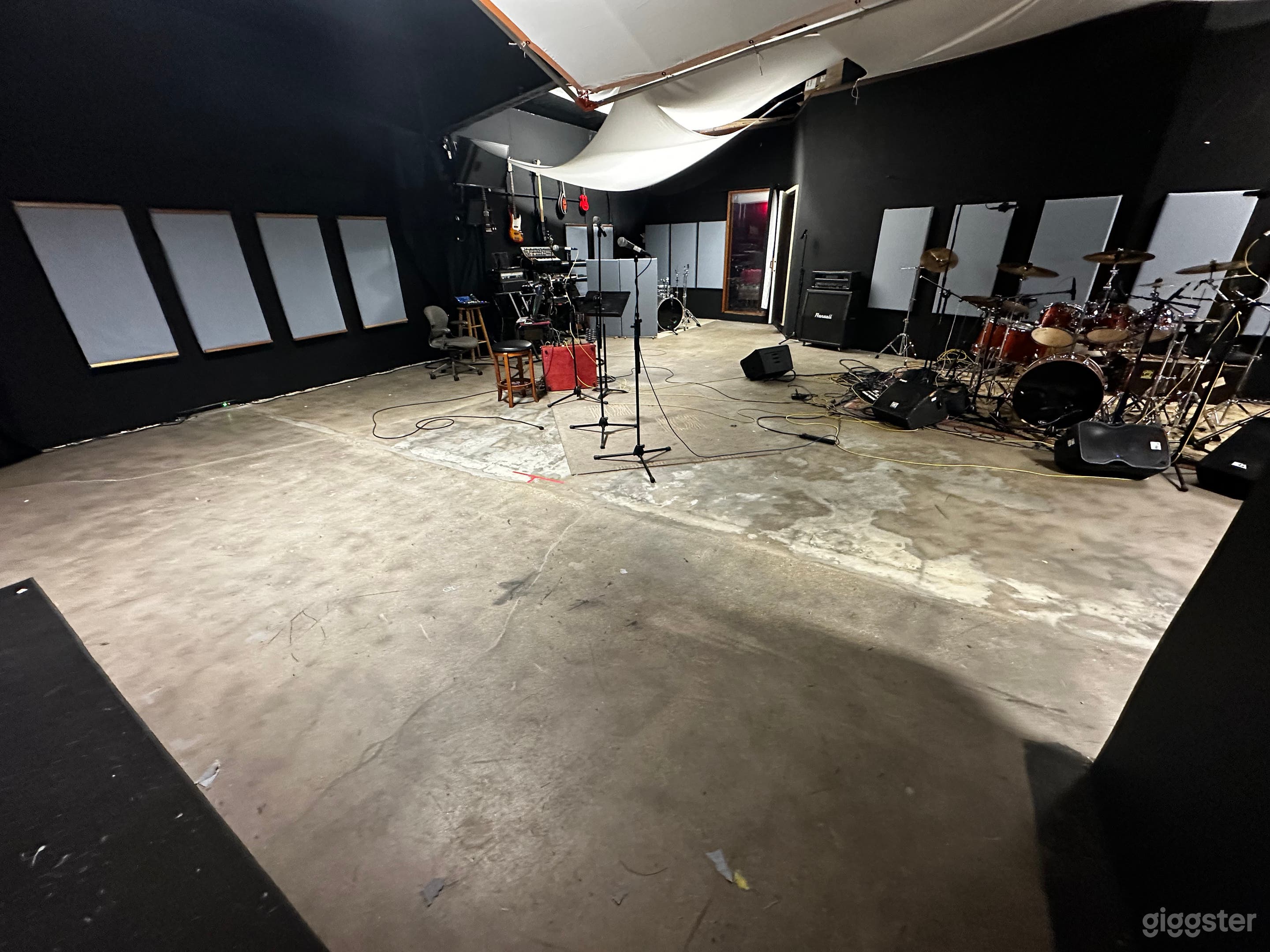 The stage is modular and has hosted a 22 piece orchestra.