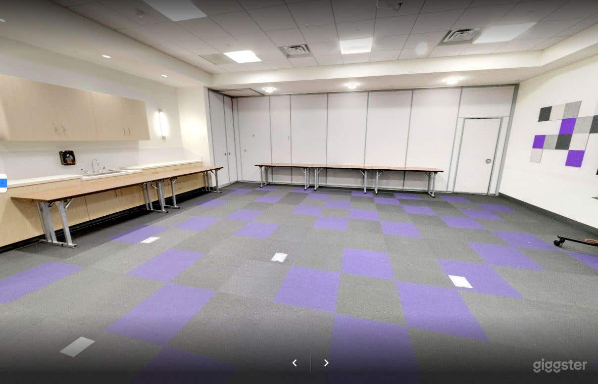 Violet themed library meeting room in Jones Creek Branch Photo 2
