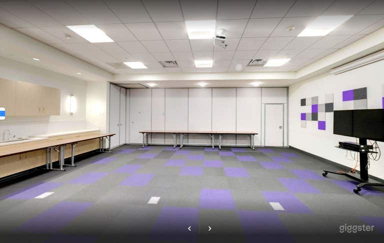  Violet themed library meeting room in Jones Creek Branch 