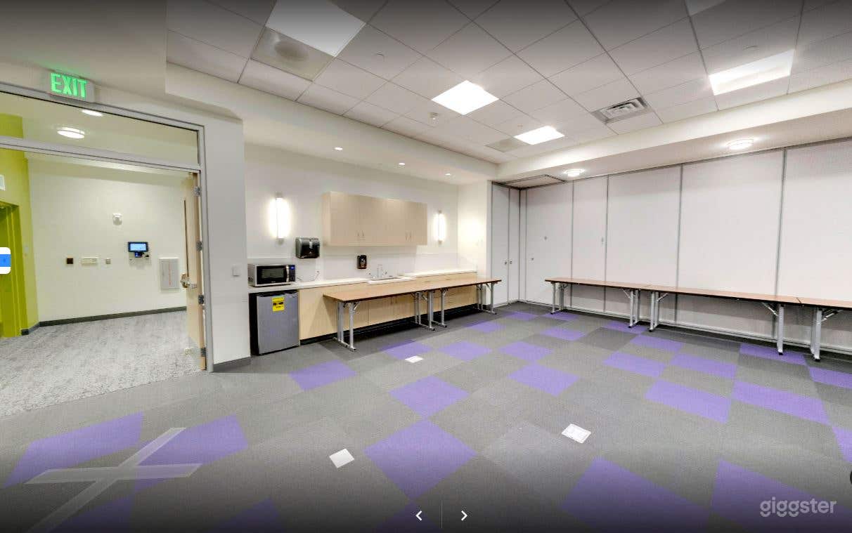 Violet themed library meeting room in Jones Creek Branch Photo 1