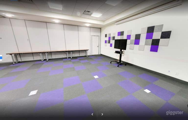  Violet themed library meeting room in Jones Creek Branch 