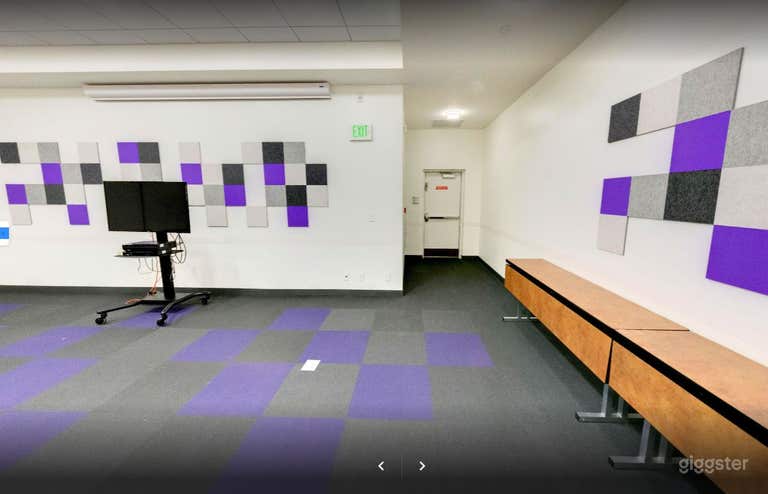  Violet themed library meeting room in Jones Creek Branch 