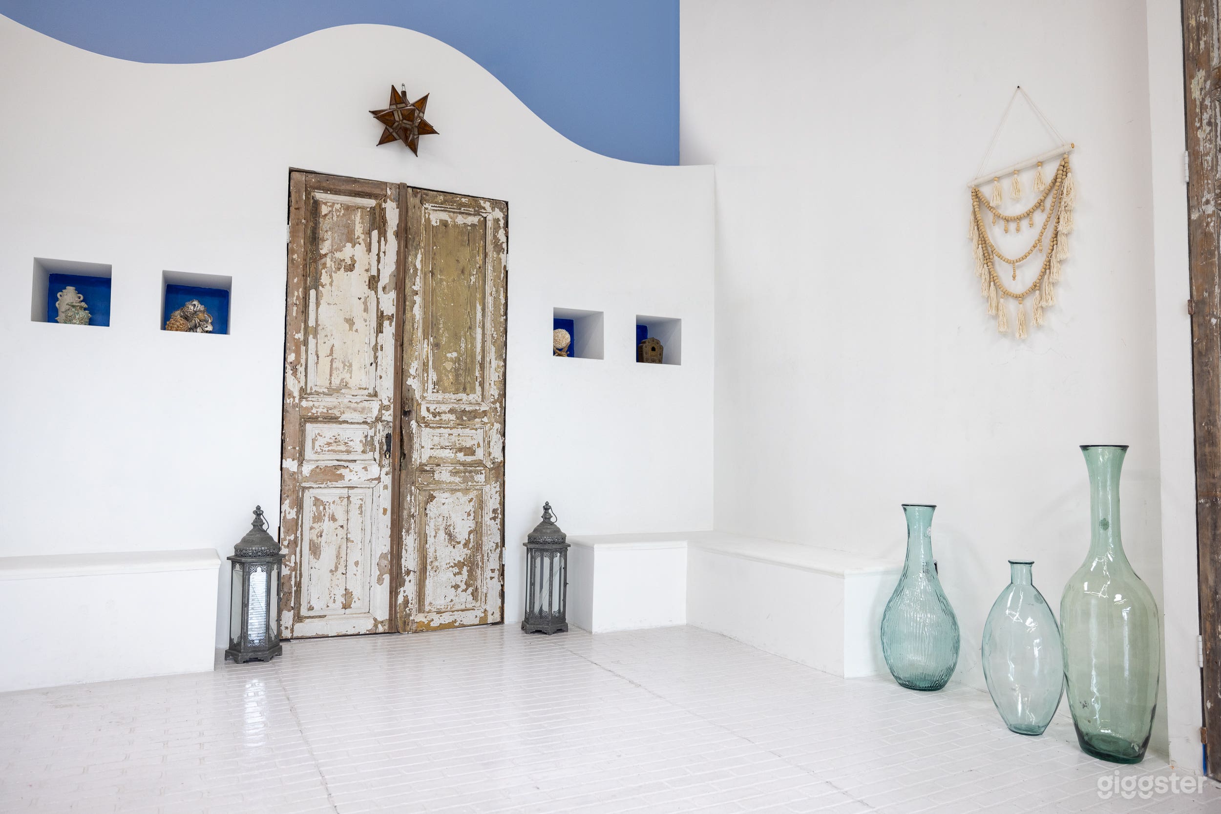 Santorini Greece set,