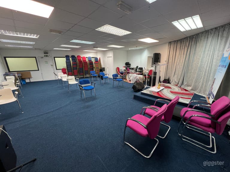  Spacious Multi Purpose Event Hall with Stage in East London 
