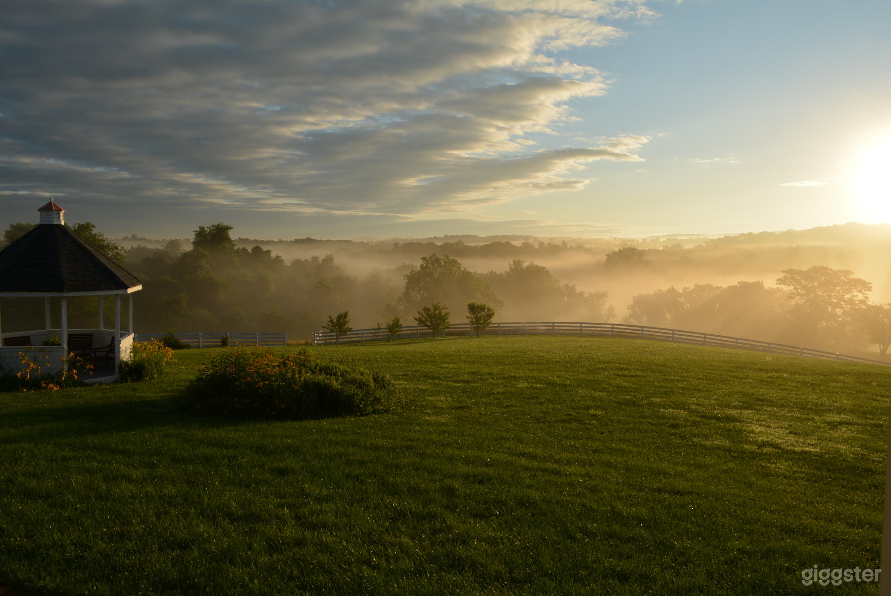 View from back porch
