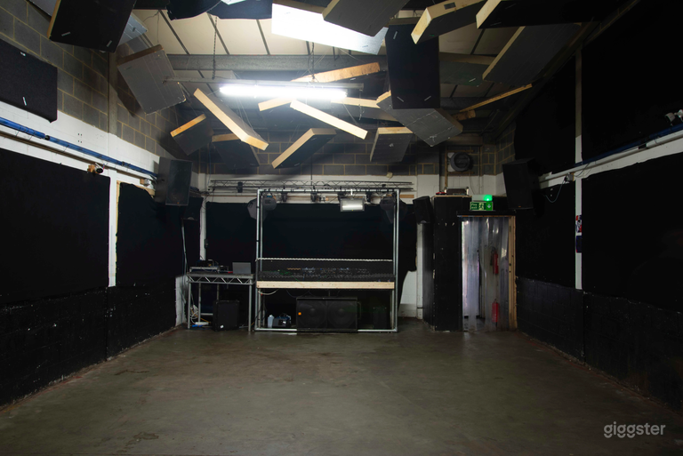  3,200 sq/ft Raw Industrial Music Venue 