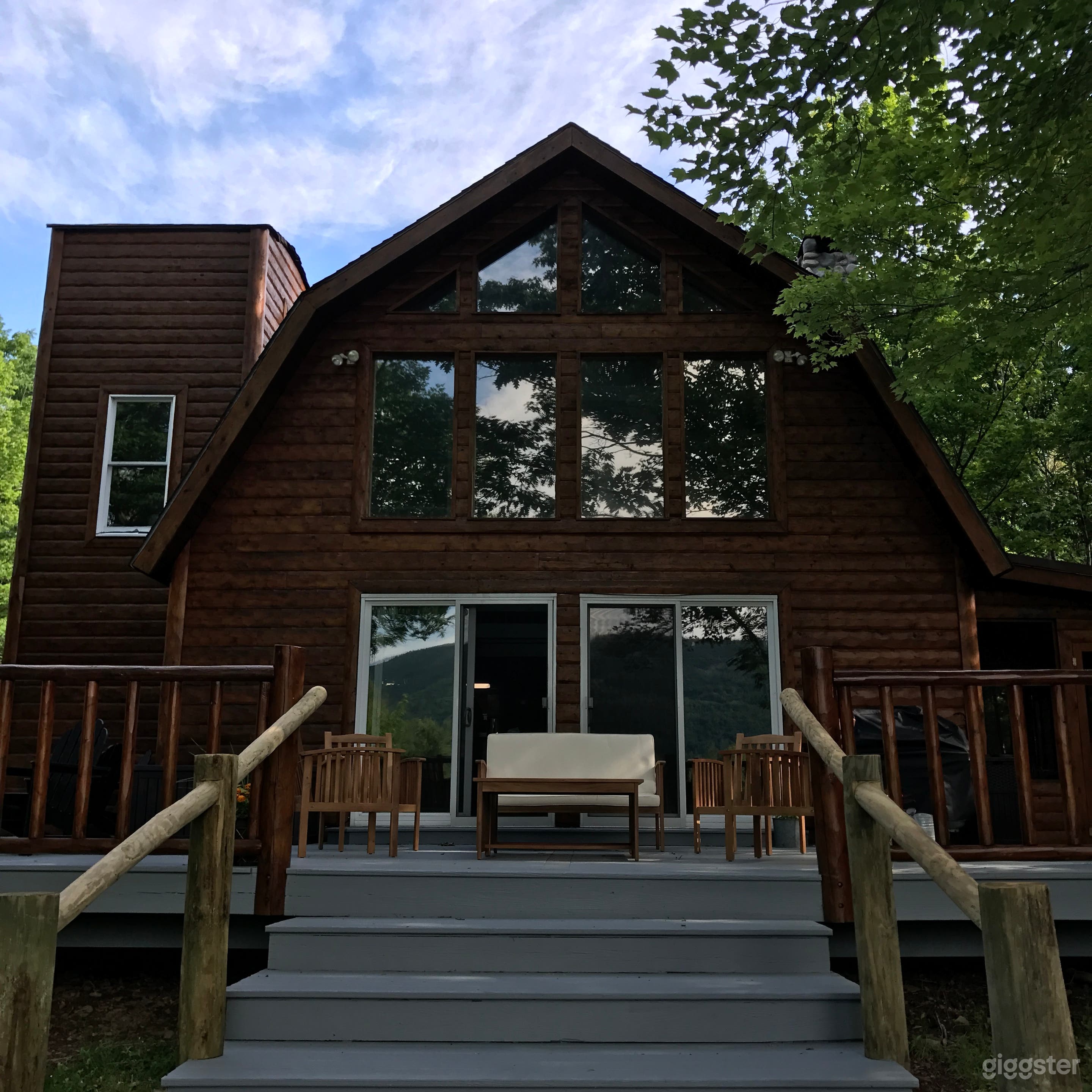 Back deck and back of the house.