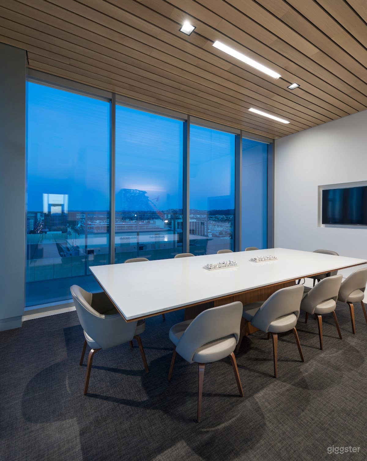 Elegant Executive Boardroom w/ LA Skyline View Photo 4