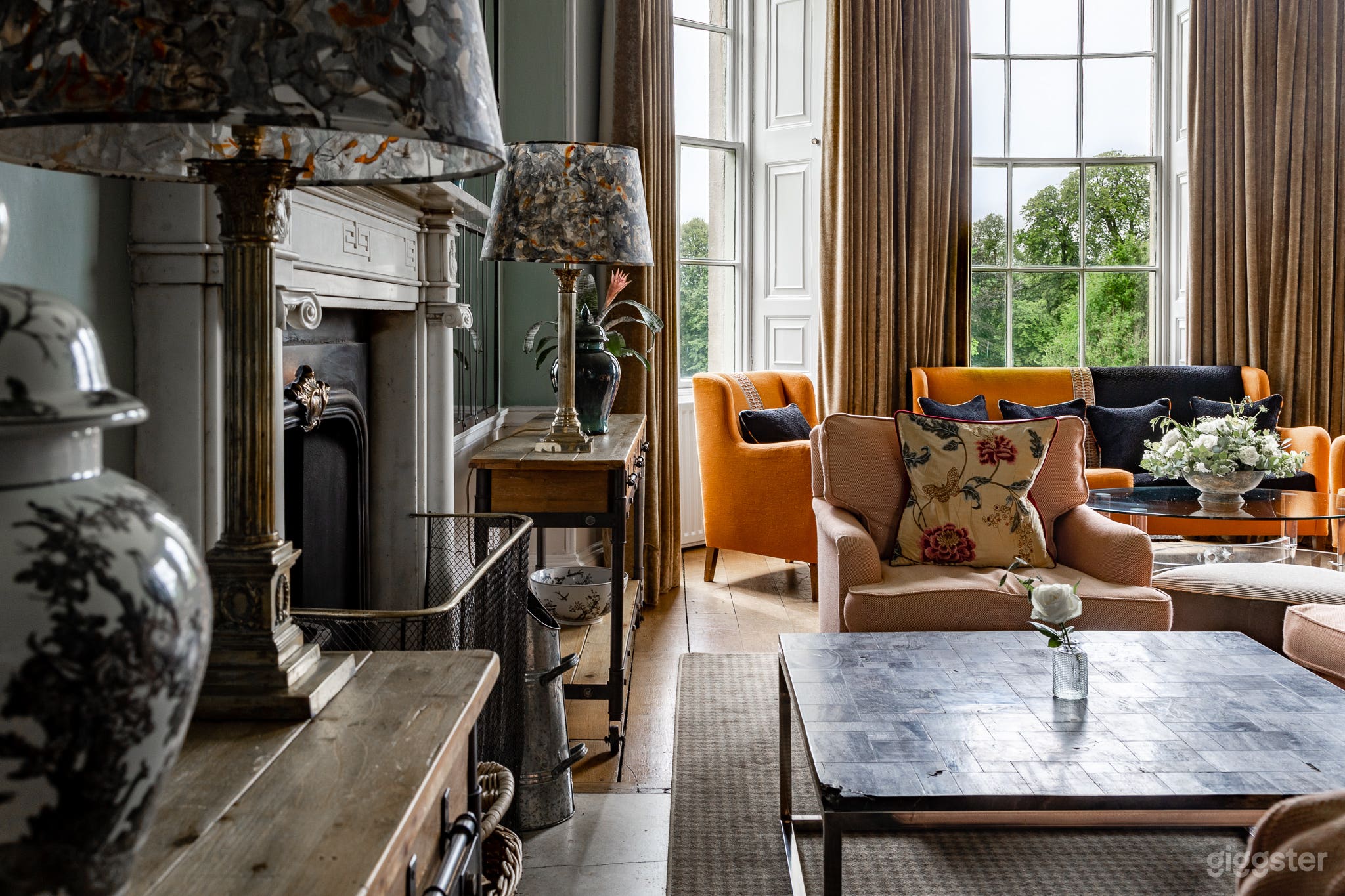 The Drawing Room with Wiltshire Countryside View Photo 3