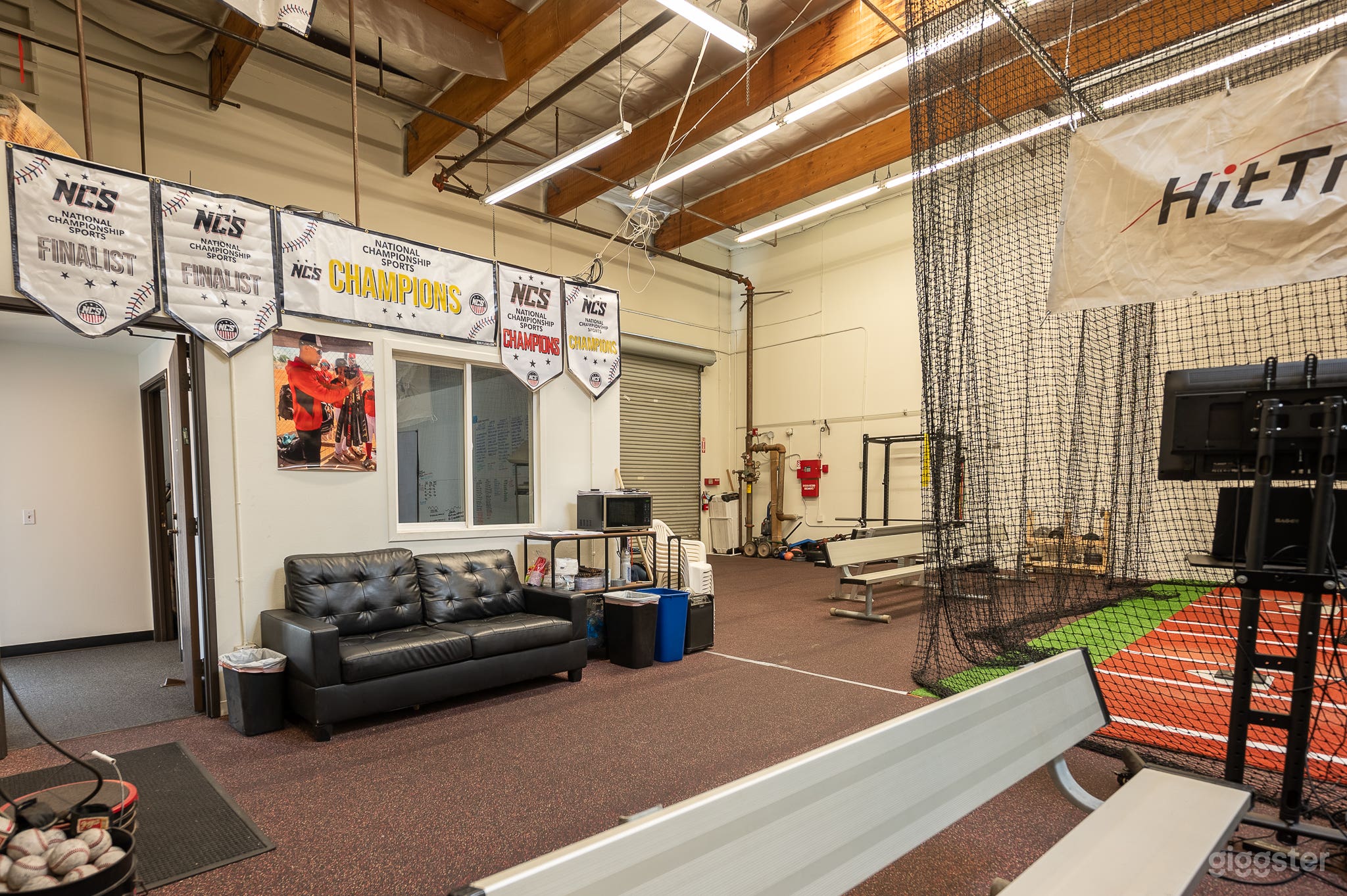 Indoor Baseball Facility (Big Garage Doors!)  Photo 2