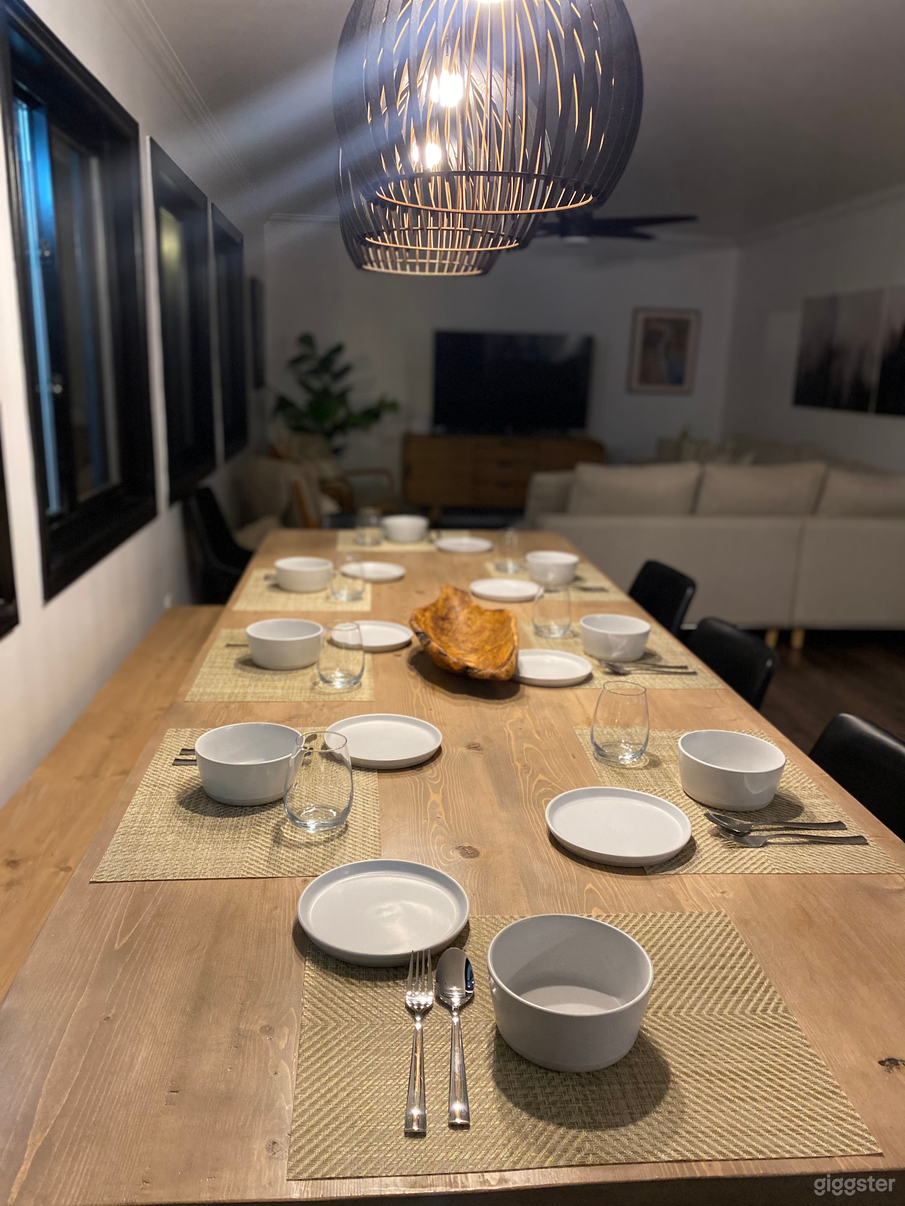 Farmer table seating for 10