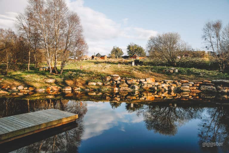  Pond location on site 