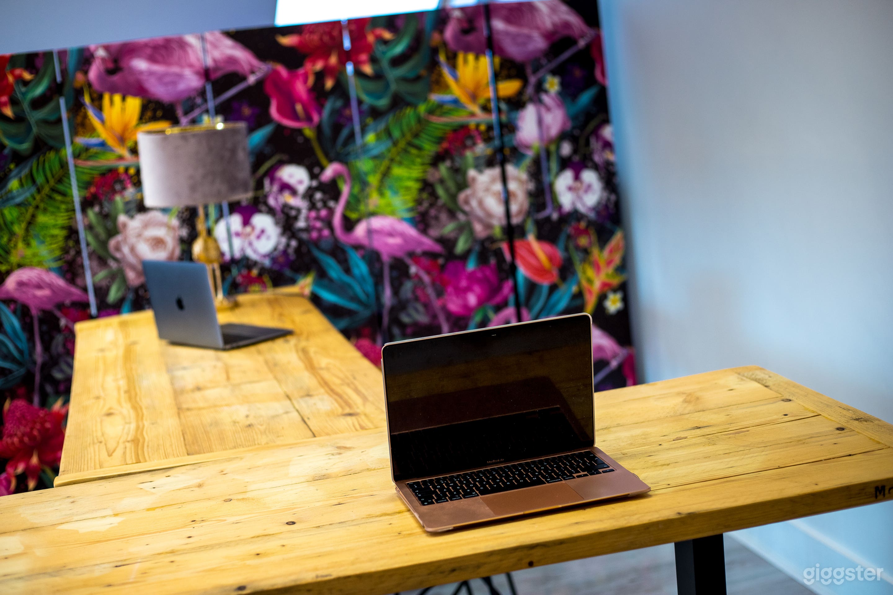 'The Flamboyance' our main space - being used for hotdesking and production activity 