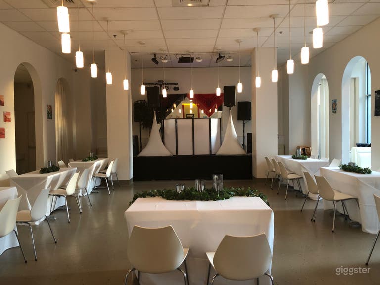  Dinning room with stage and dance floor 