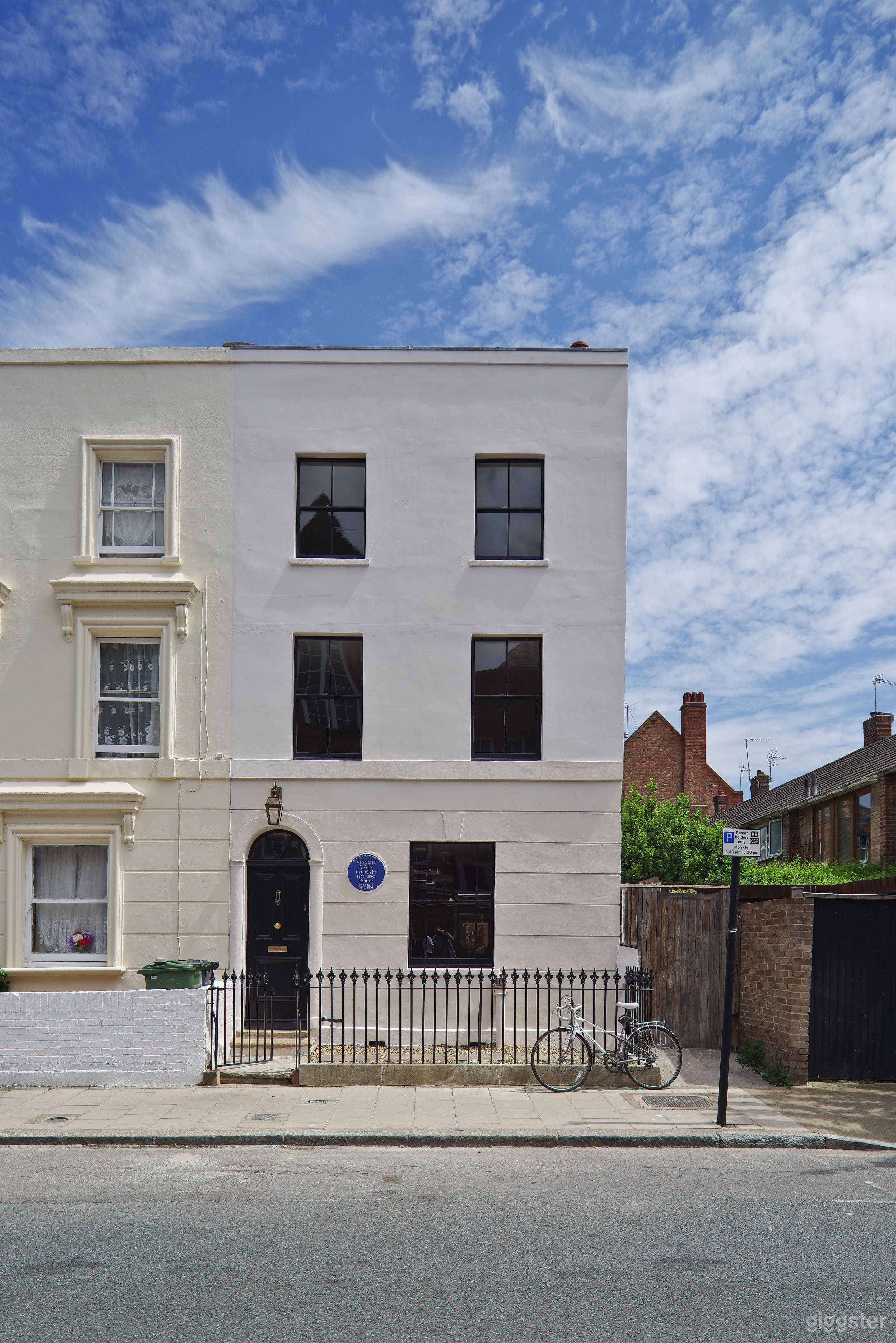Van Gogh House Exterior with blue plaque