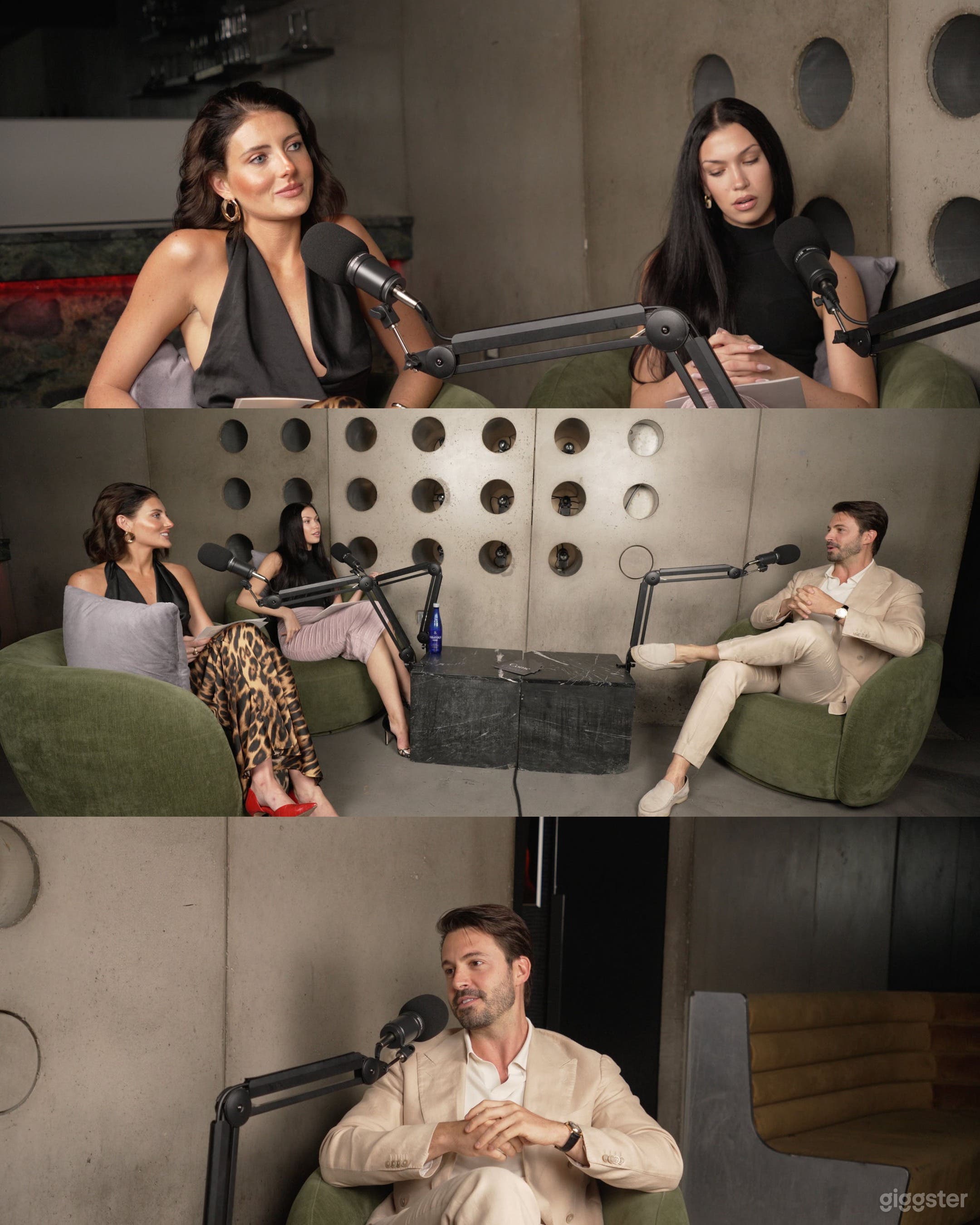 Chelsea Podcast Studio: Warm Lounge & Industrial Grey Photo 2