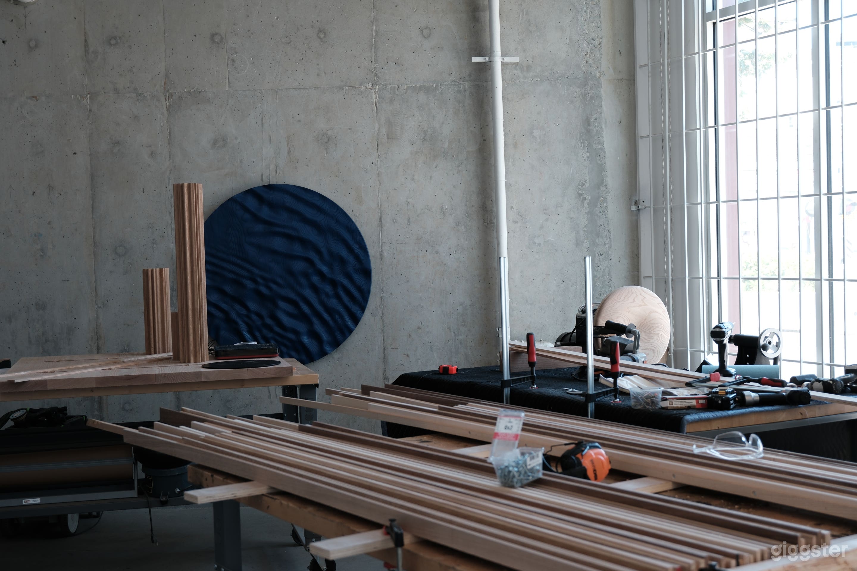 Industrial Woodshop - Natural Light + Raw Concrete Photo 4