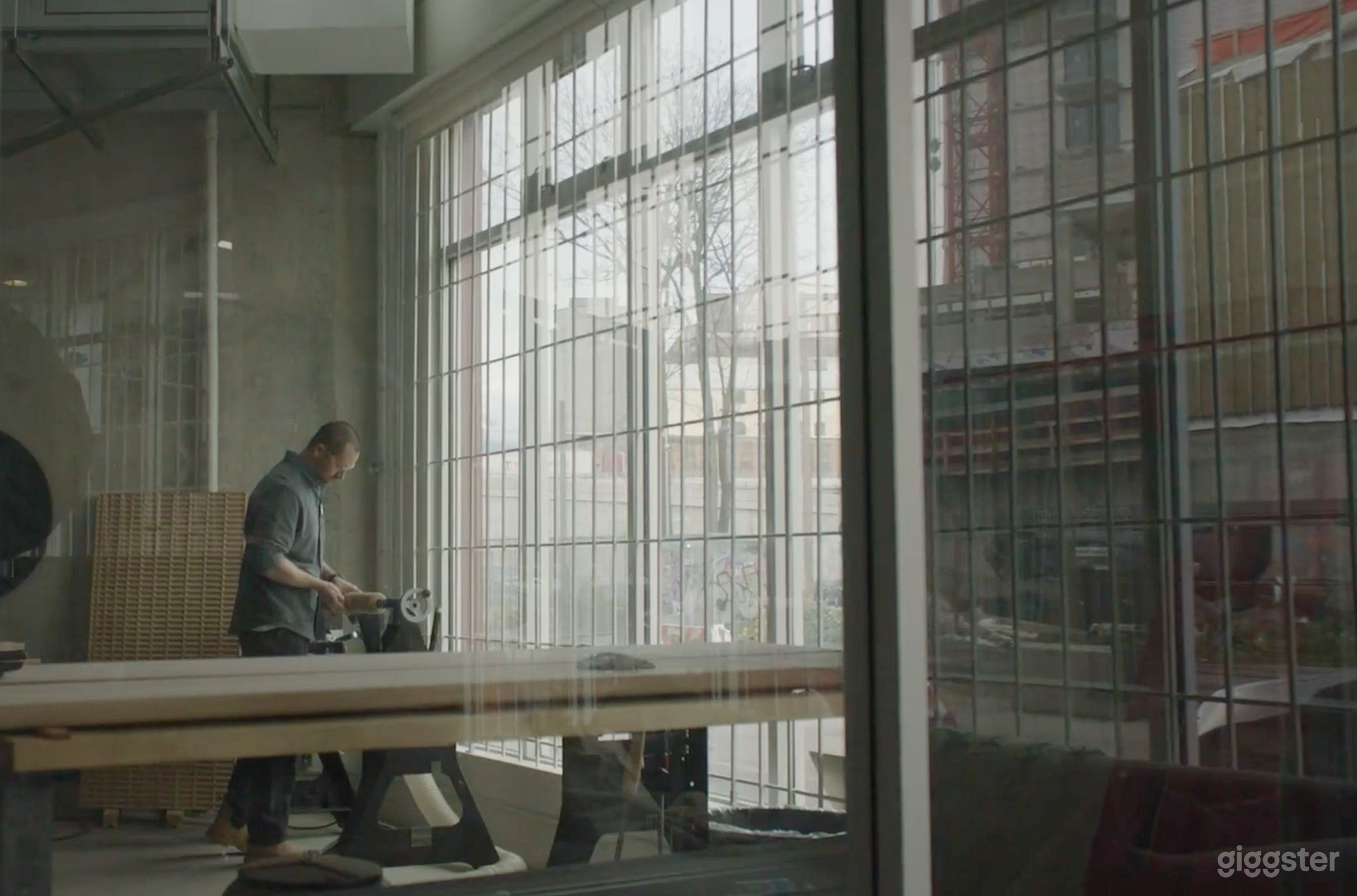 Industrial Woodshop - Natural Light + Raw Concrete Photo 1
