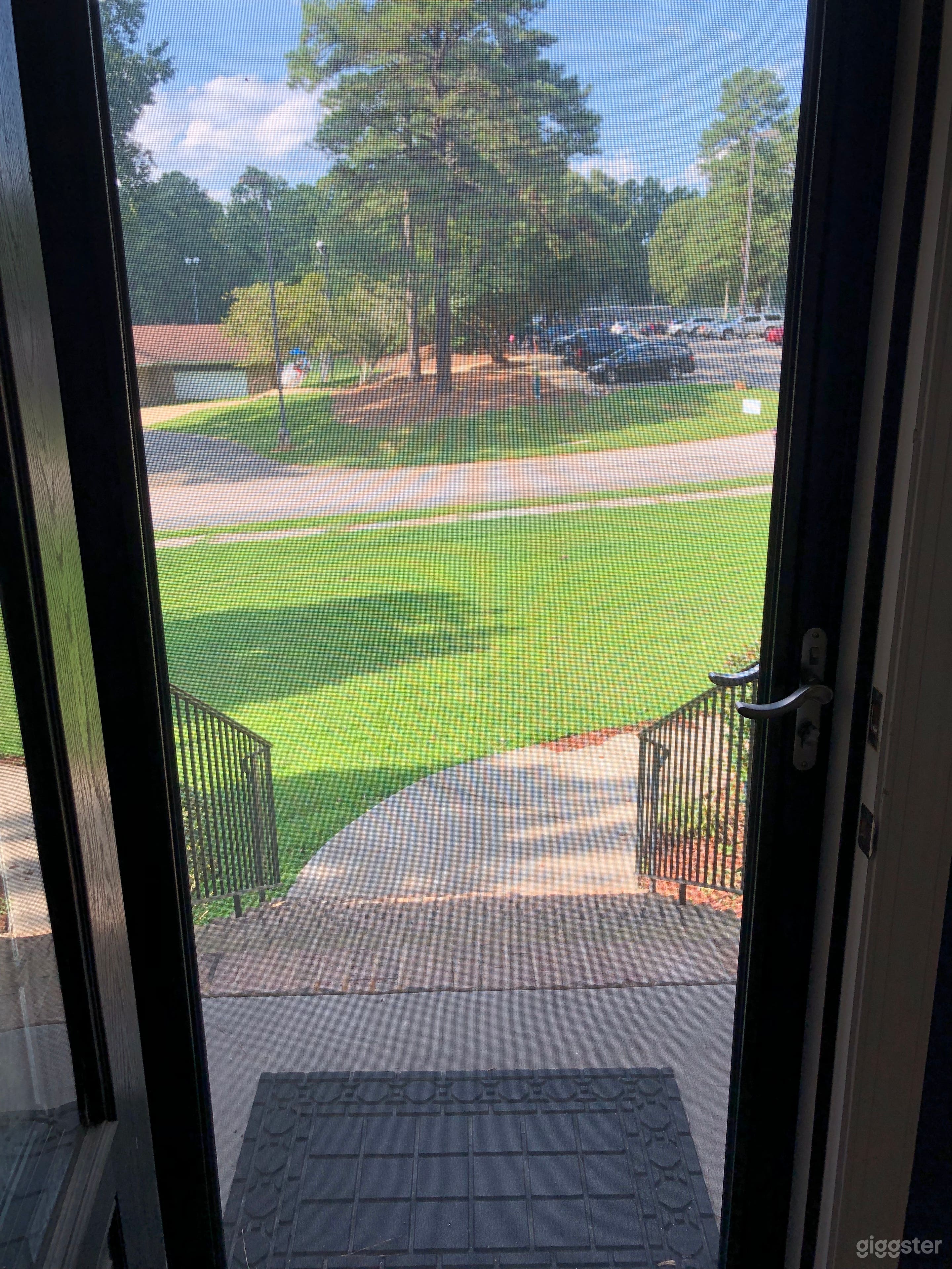 A view from the front