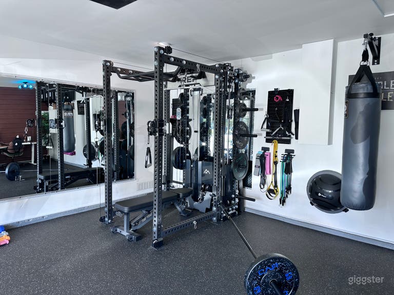  Pasadena home gym and podcast studio 