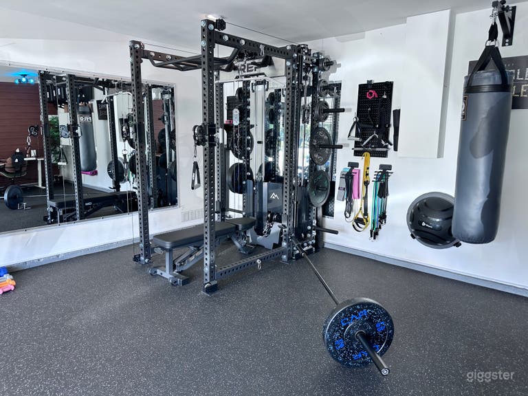  Pasadena home gym and podcast studio 