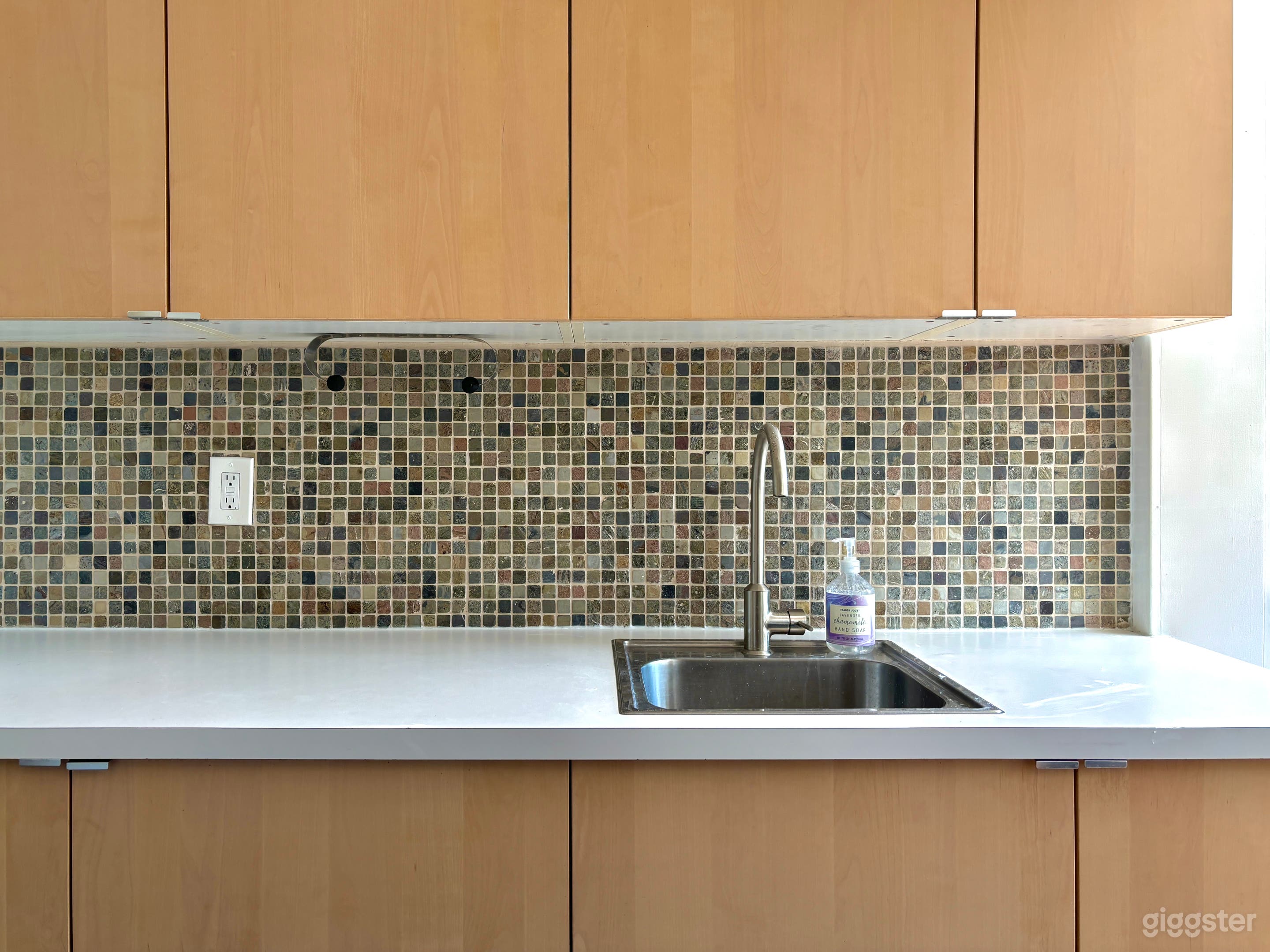 Coolest stone backsplash