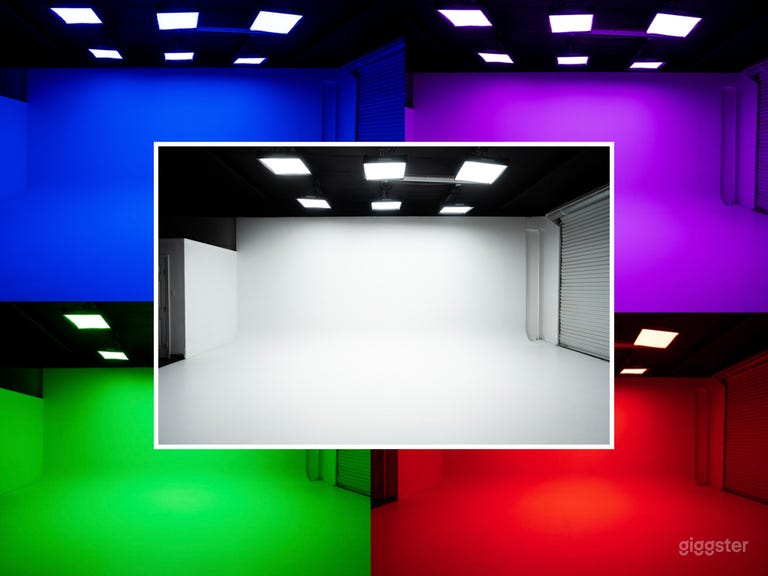  Estudio de Producción con Pared Infinity White/RGB Cyc 