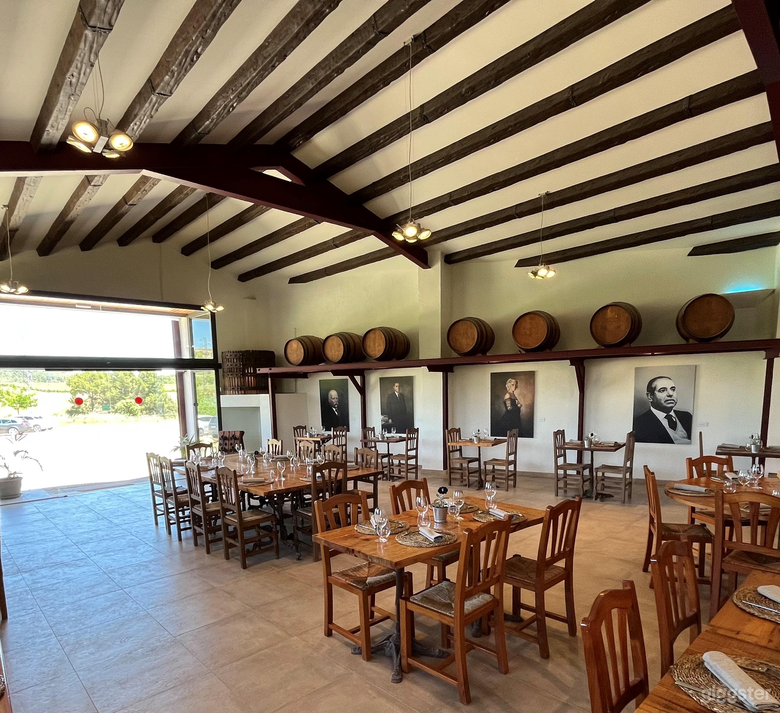 Bodega en el paisaje de viñedos del Penedès espacio completo Foto 3