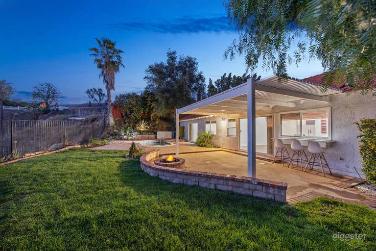  Hilltop Backyard With Sunset and City Night Lights View 