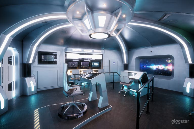  Décors uniques de passerelle de vaisseau spatial et bar à thème science-fiction 